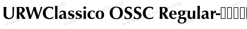 URWClassico OSSC Regular字体转换